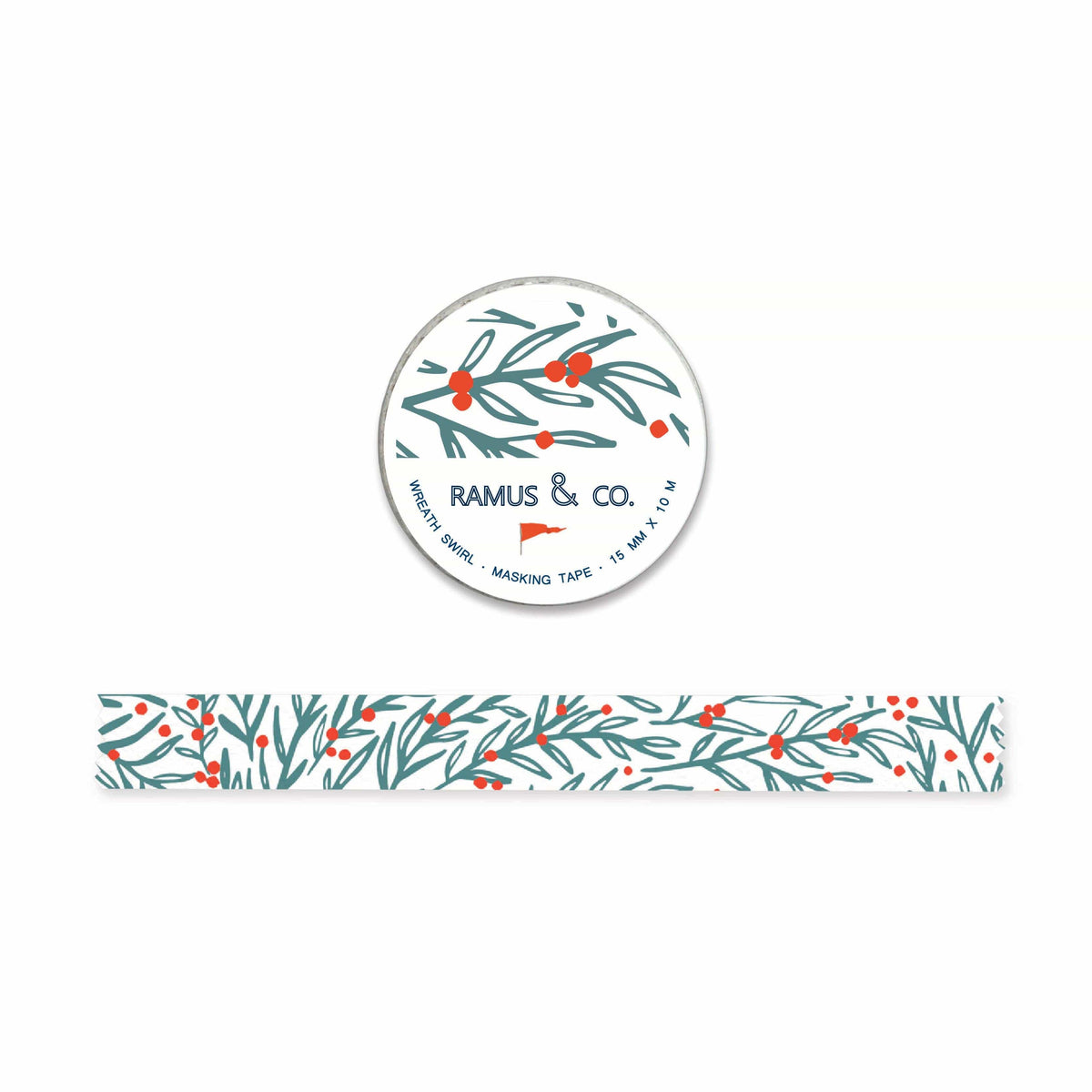 Favorite Story Ramus & Co. Wreath Swirl Masking Tape