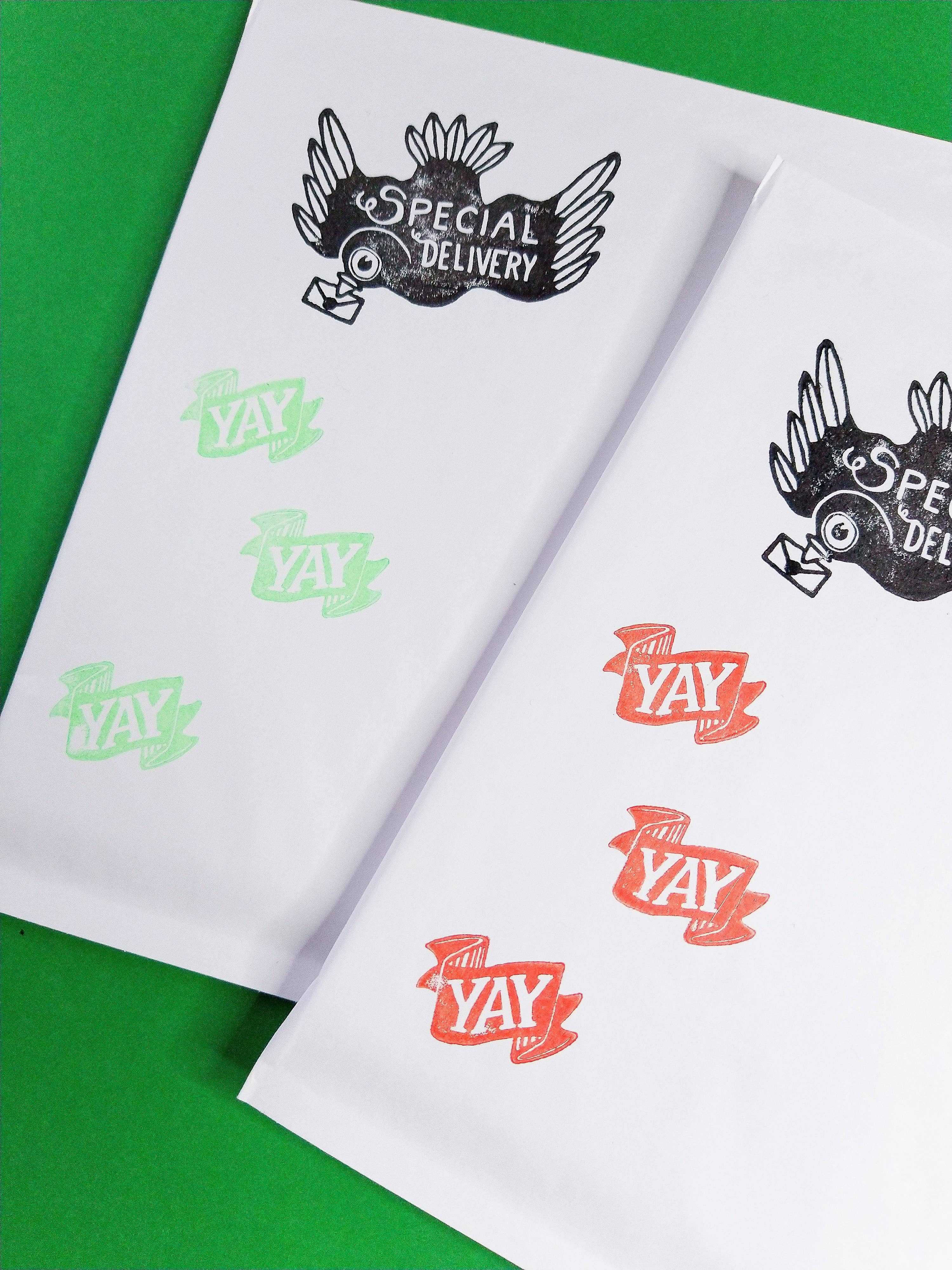 Favorite Story Peppercorn Paper Yay Rubber Stamp