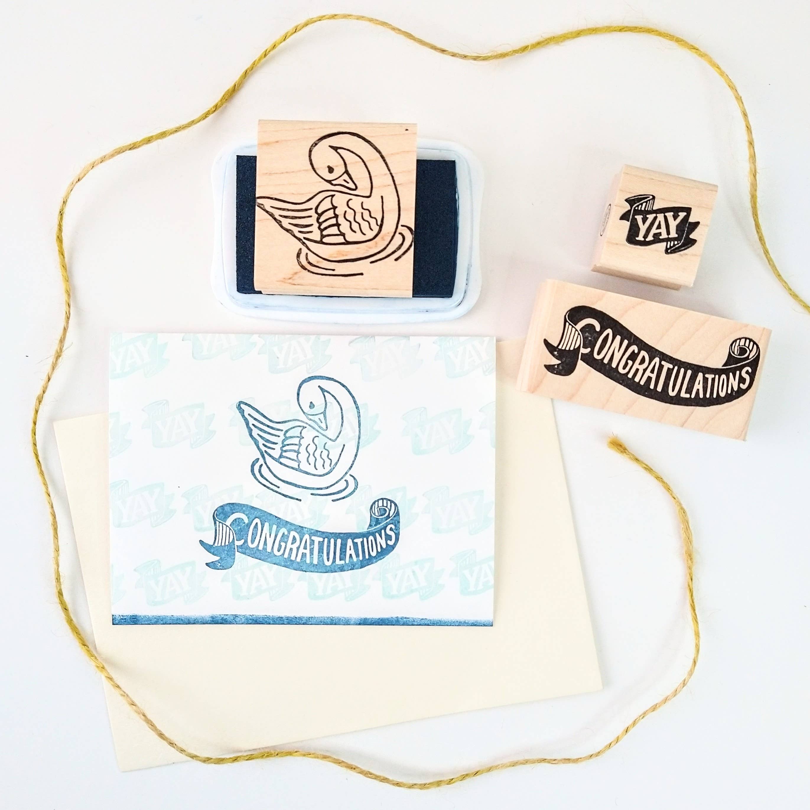 Favorite Story Peppercorn Paper Yay Rubber Stamp