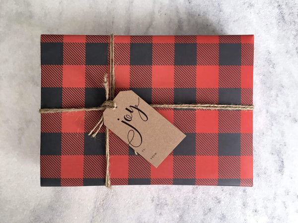 Gift Wrap Favorite Story Buffalo Plaid Gift Wrap, Holiday Wrapping Paper