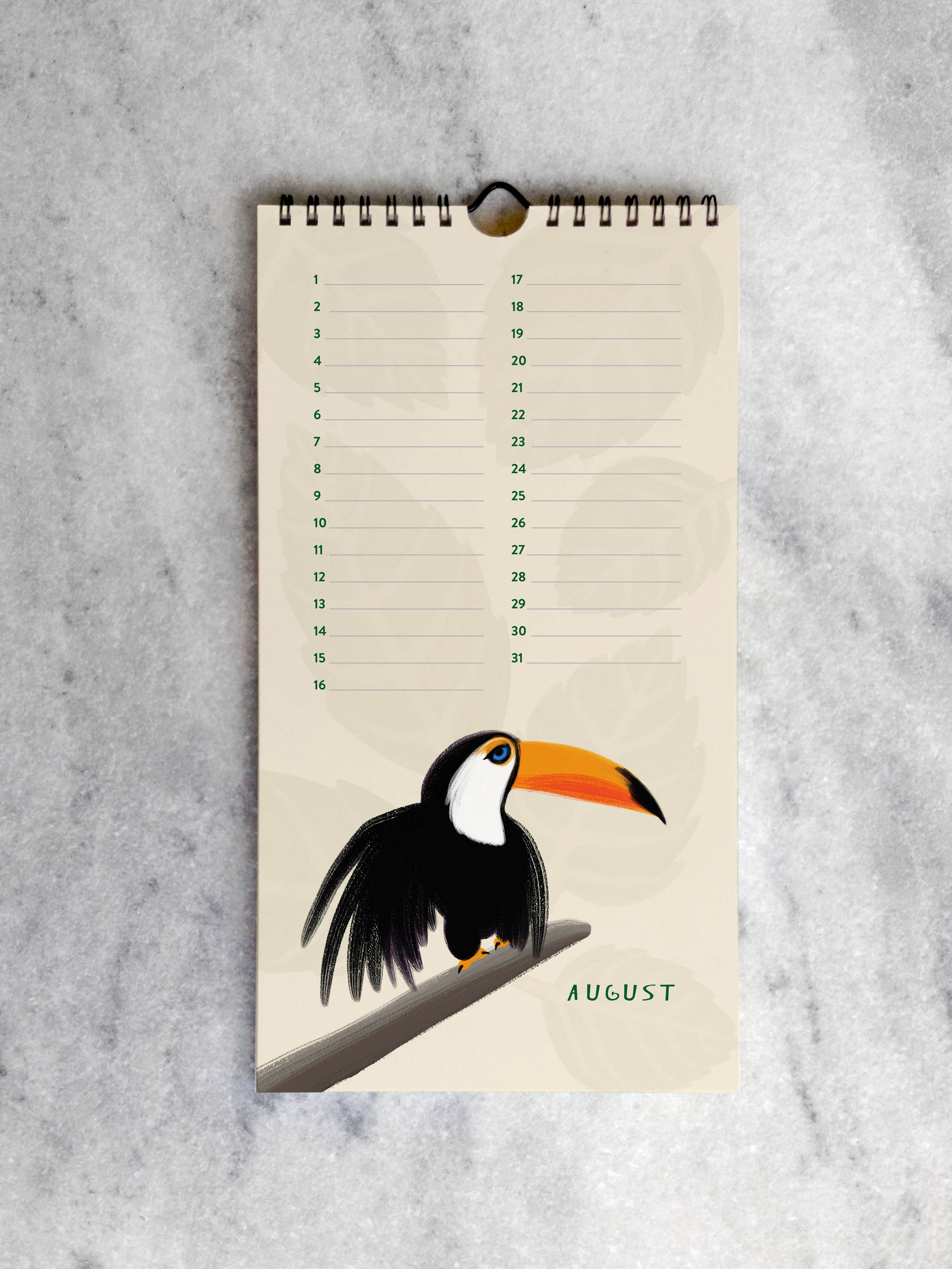 Perpetual/Birthday Calendar Favorite Story In the Jungle Celebration Calendar