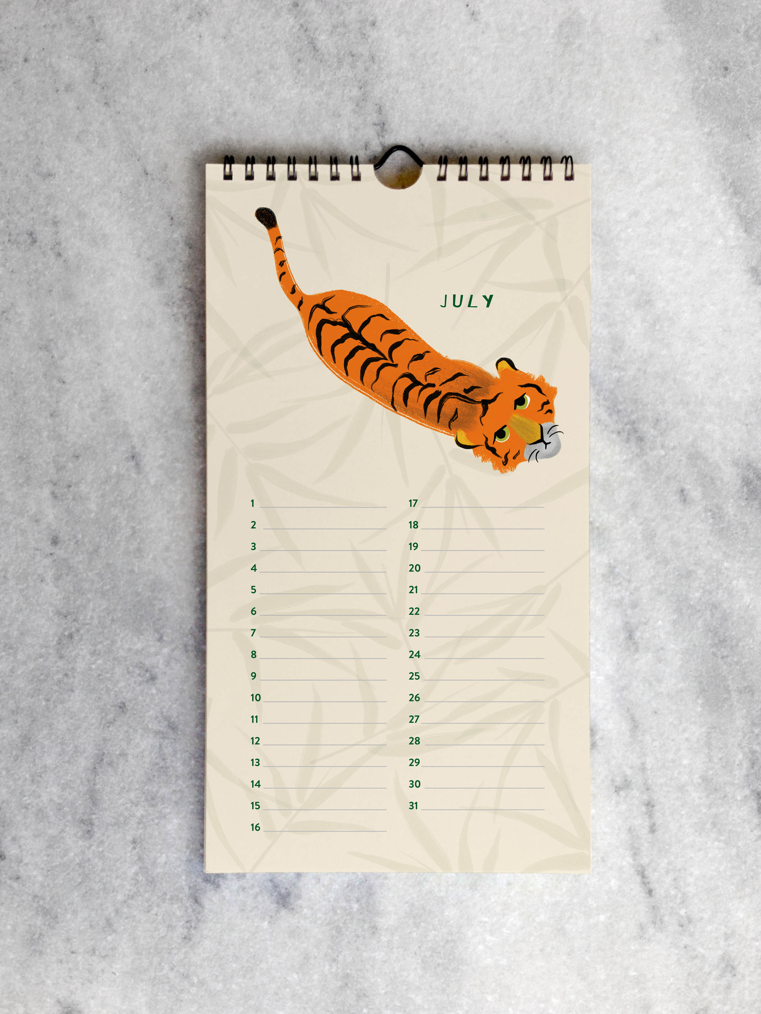 Perpetual/Birthday Calendar Favorite Story In the Jungle Celebration Calendar