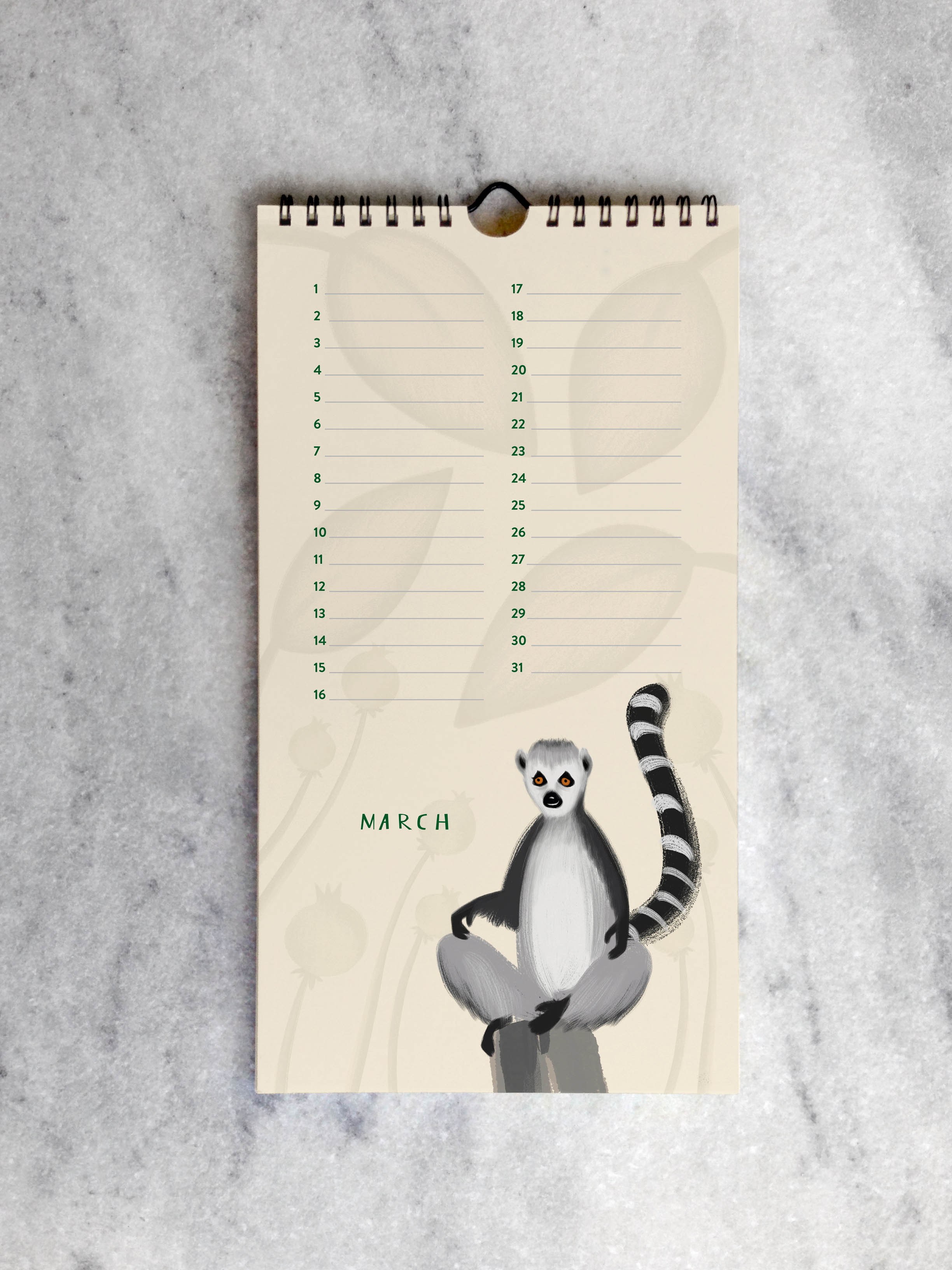 Perpetual/Birthday Calendar Favorite Story In the Jungle Celebration Calendar