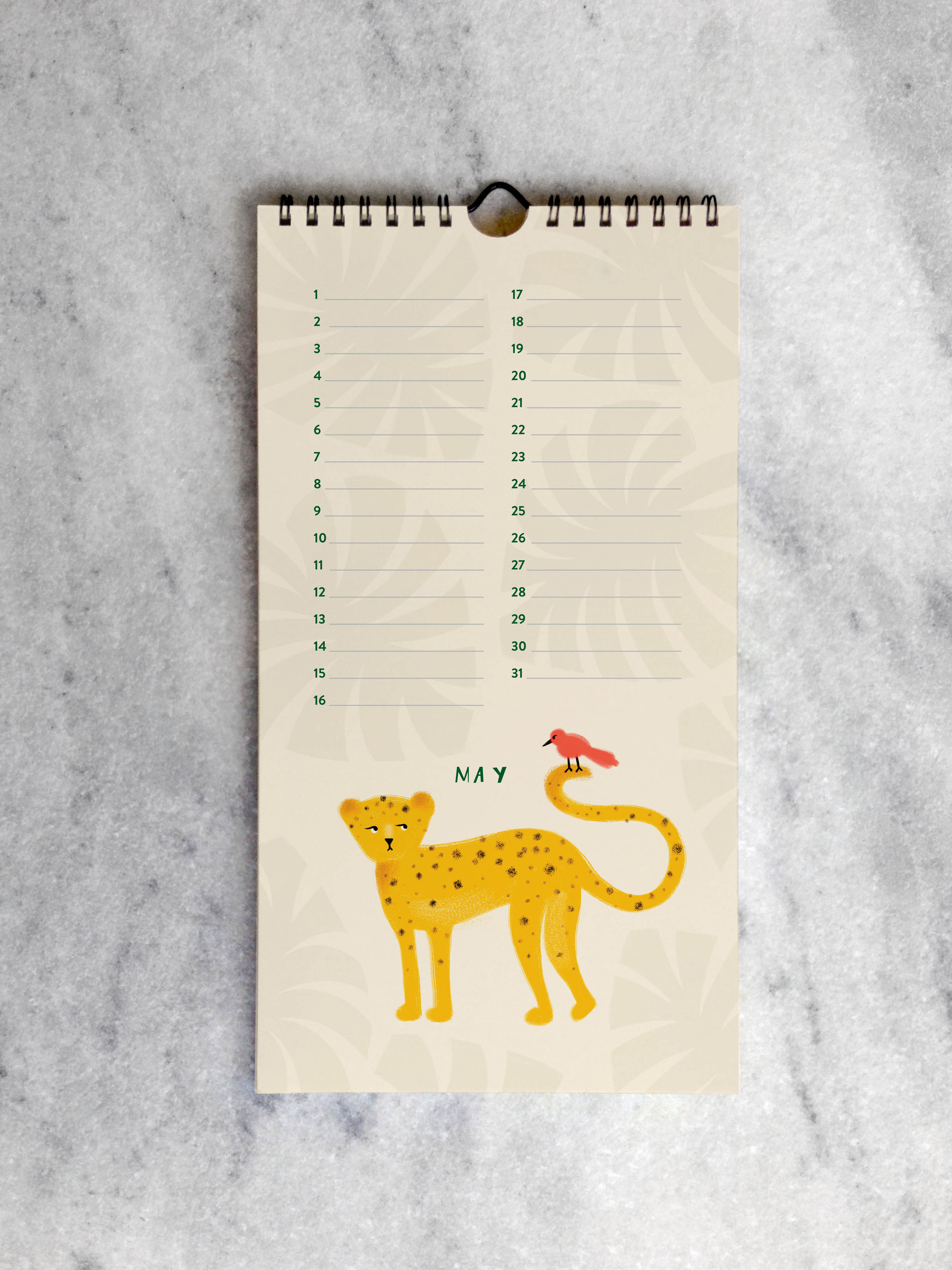 Perpetual/Birthday Calendar Favorite Story In the Jungle Celebration Calendar