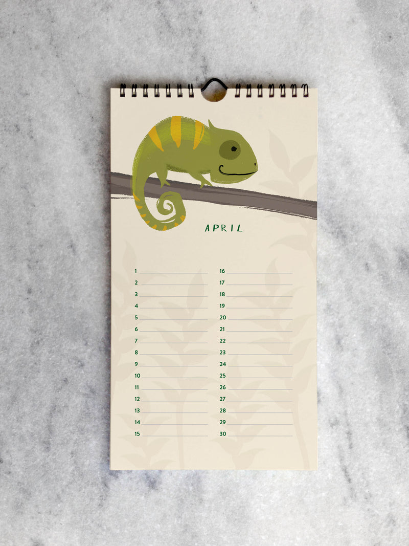 Perpetual/Birthday Calendar Favorite Story In the Jungle Celebration Calendar