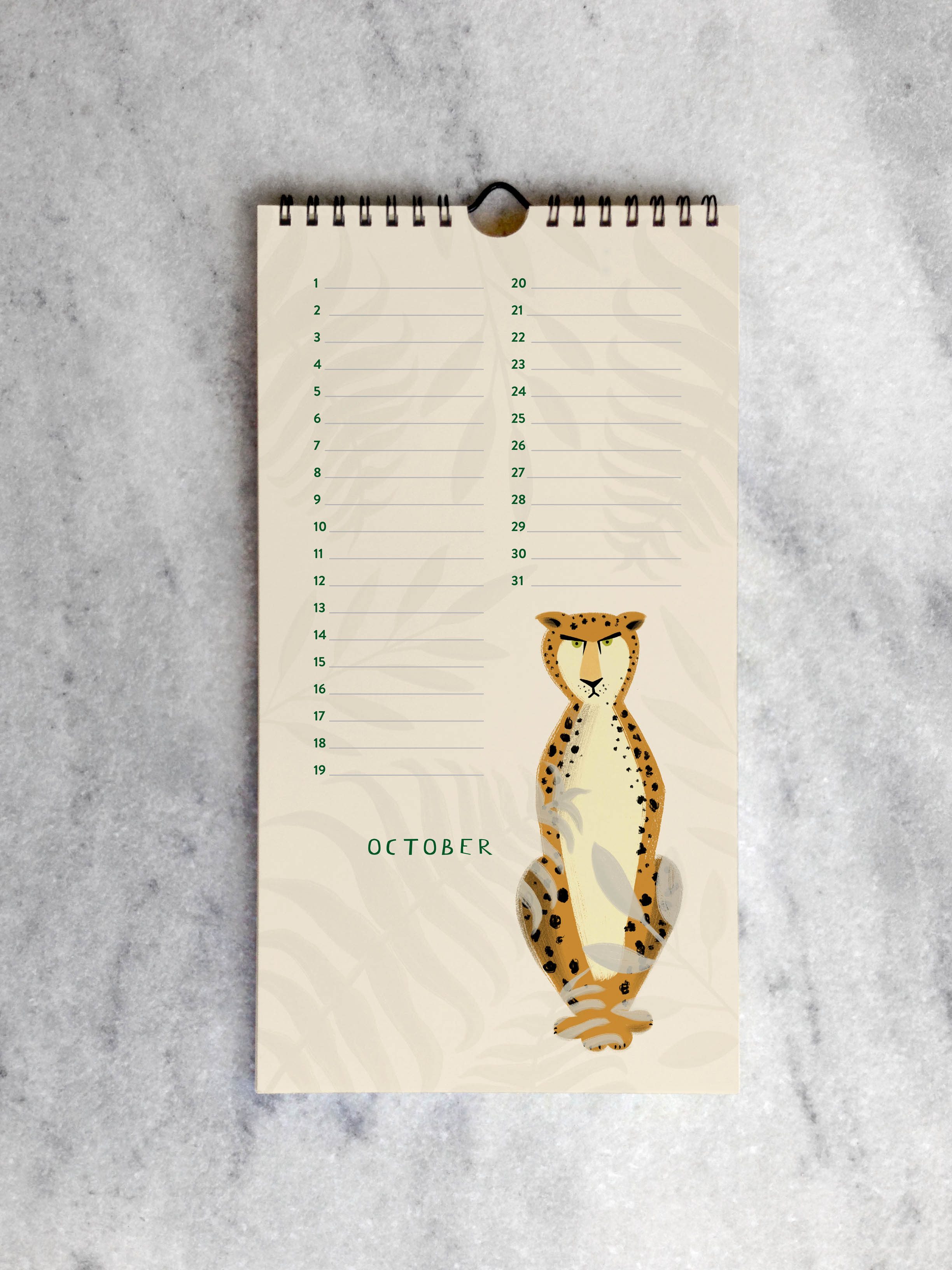 Perpetual/Birthday Calendar Favorite Story In the Jungle Celebration Calendar