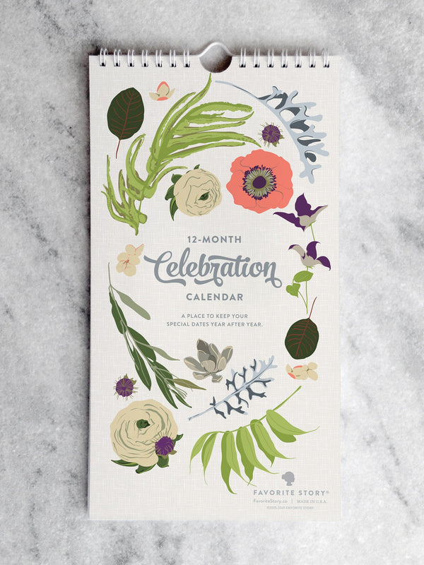 Favorite Story Celebration Calendar Wildflower Celebration Calendar