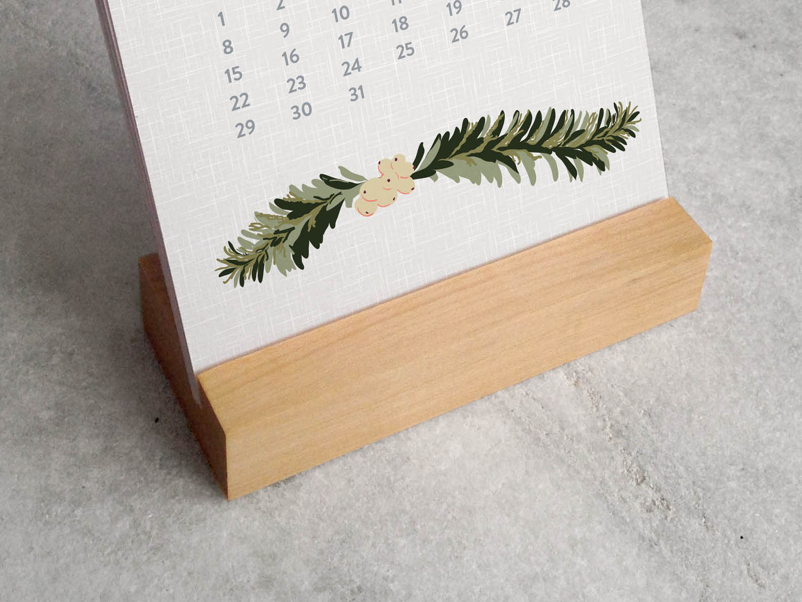 Favorite Story Desk Calendar Standard & Mini Size Mini Wood Stand