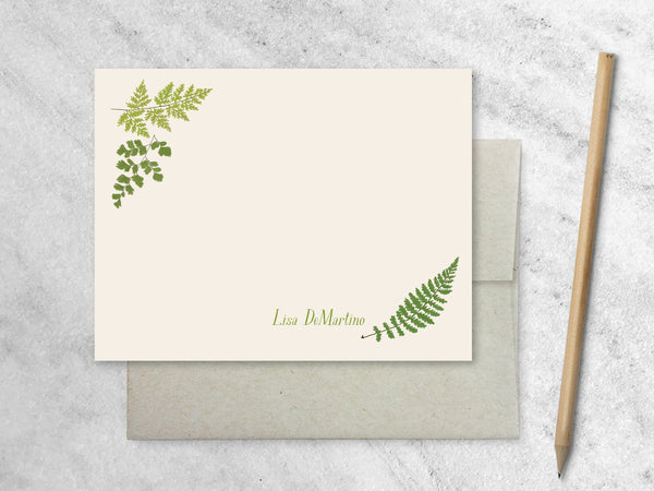 Favorite Story Fern Font 1 / 10 Cards & Envelopes Personalized Stationery