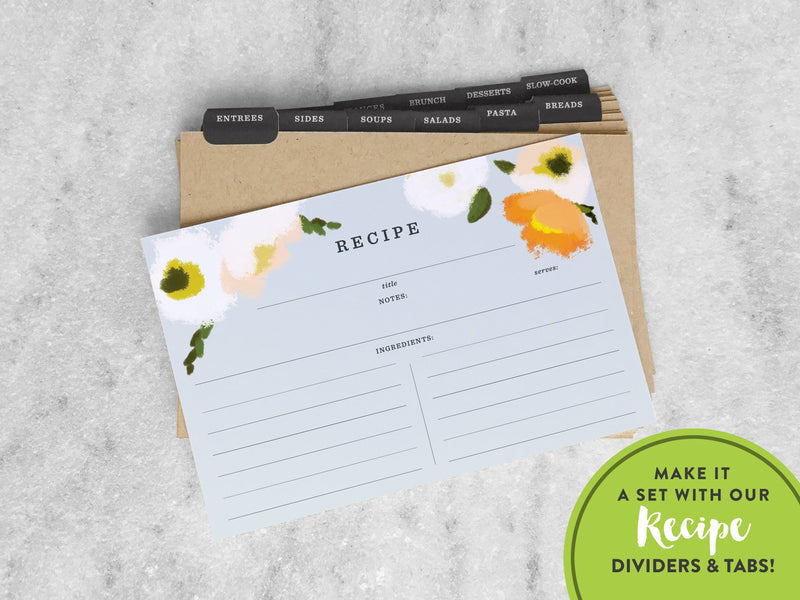 Favorite Story Recipe Cards Pack of 12 Poppies Recipe Cards