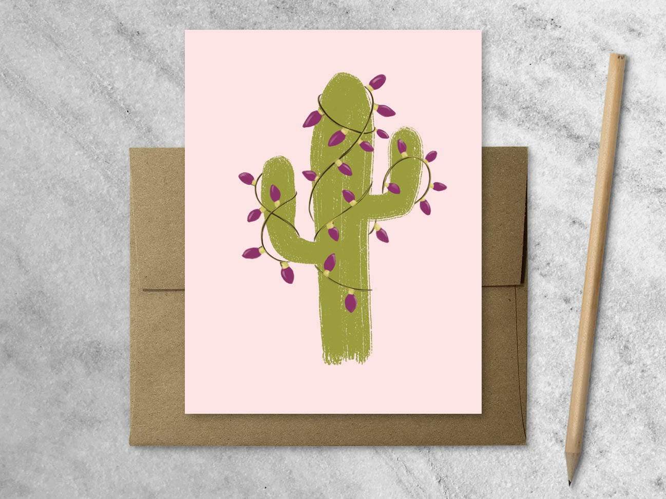 Cards Favorite Story Saguaro Cactus Christmas Card