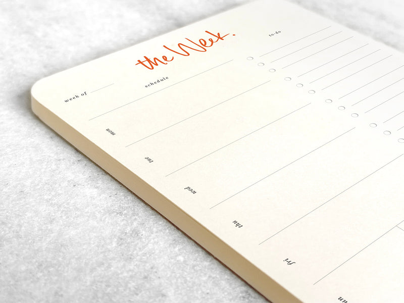 Favorite Story Notepad 50-Sheet The Week Planning Notepad