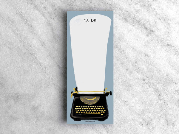 Notepad Favorite Story To Do List Notepad, Vintage Typewriter