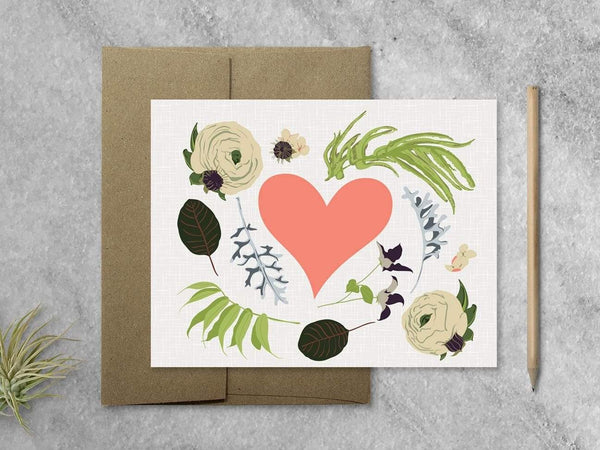 Cards Favorite Story Wildflower and Heart Card
