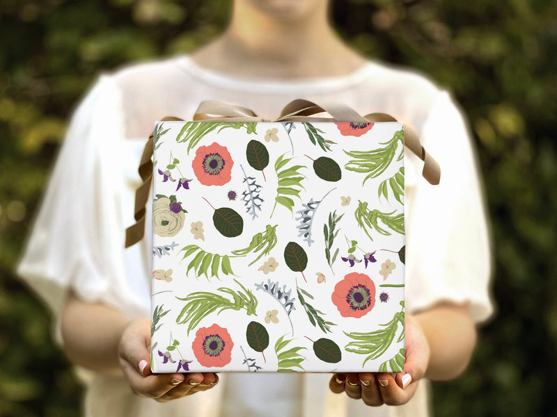 Favorite Story All Occsion Gift Wrap 5 Sheets Wildflower Gift Wrap