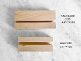 Favorite Story Desk Calendar Standard & Mini Size Wood Card Stand